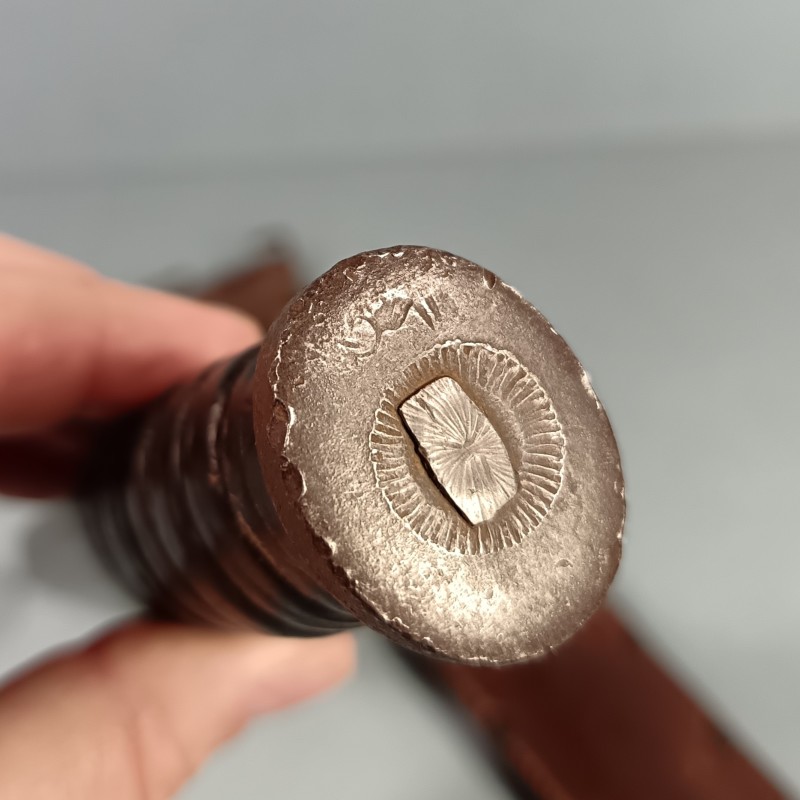 RARE !! COUTEAU DE COMBAT USM3 UTICA MARQUAGE GARDE ET MATRICULE AVEC FOURREAU CUIR USM6 MILSCO 1943